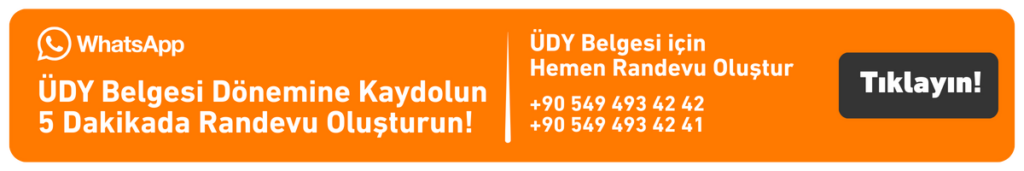 Zam Gelmeden Hemen ÜDY Belgenizi Alın